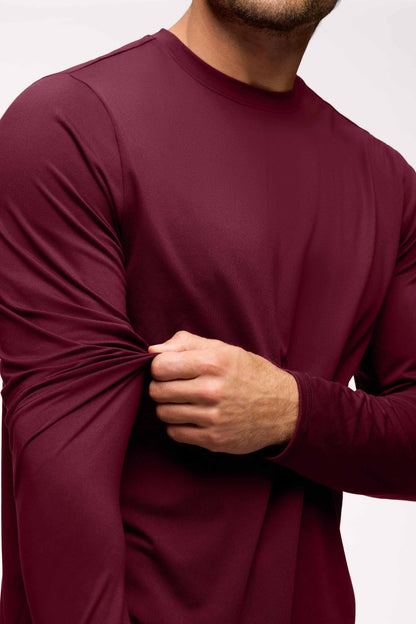 Men's Long Sleeve Movement Tee | Ruby