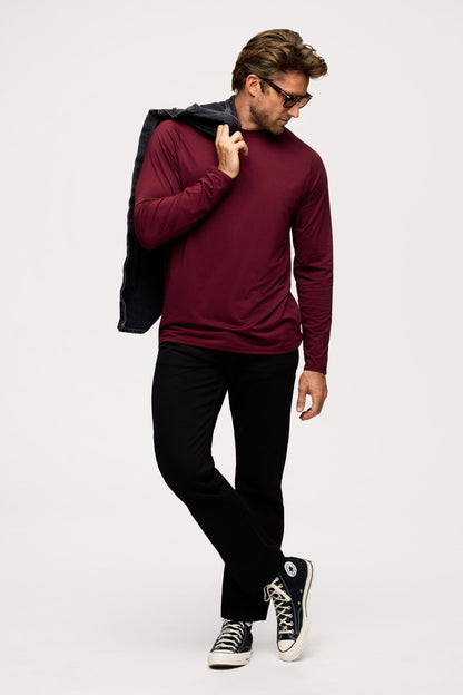 Men's Long Sleeve Movement Tee | Ruby