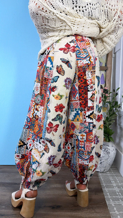 Butterfly Fields Jogger, Natural/Multi