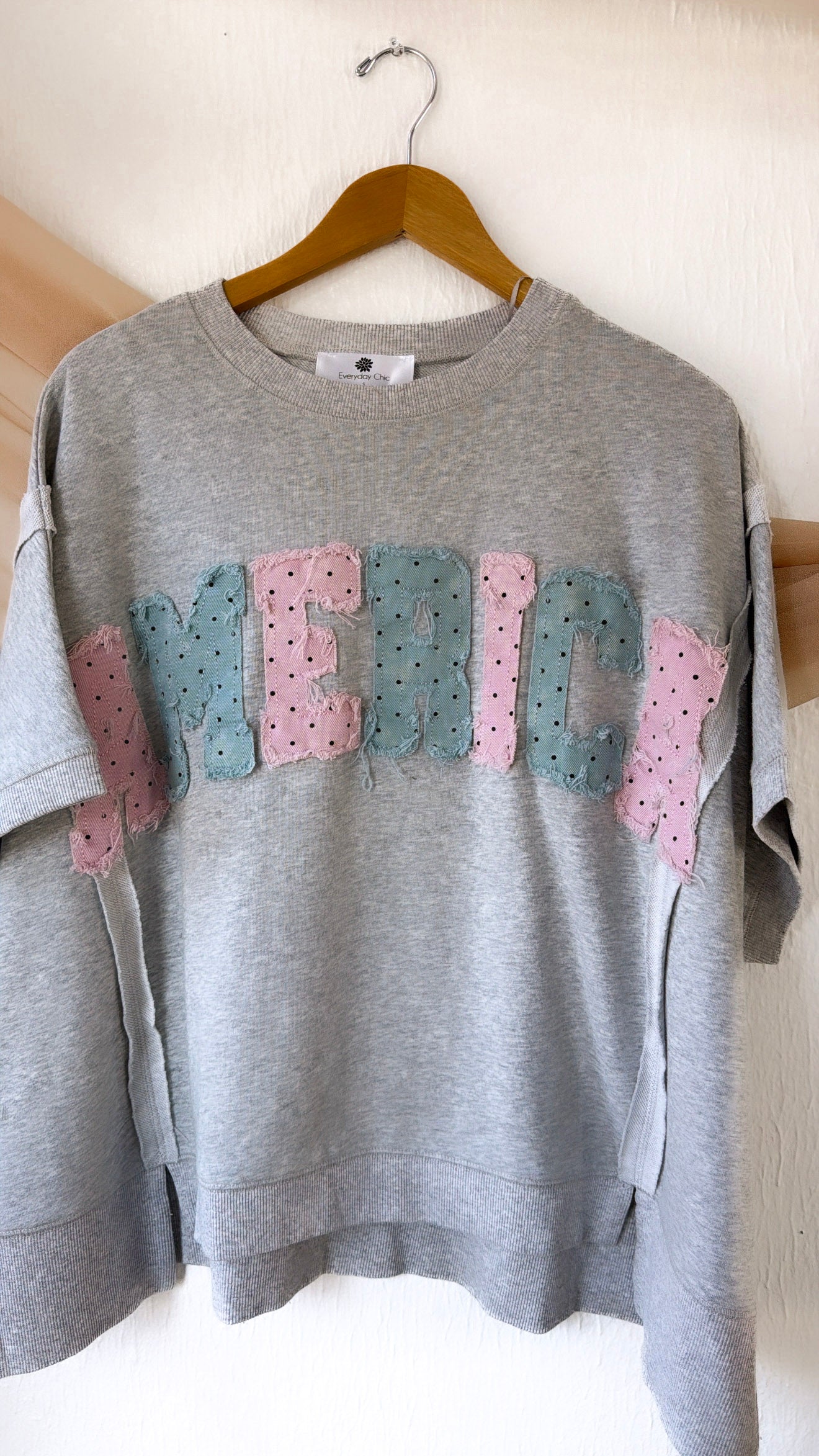 American Polka Dot Top, H.Grey