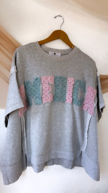 American Polka Dot Top, H.Grey
