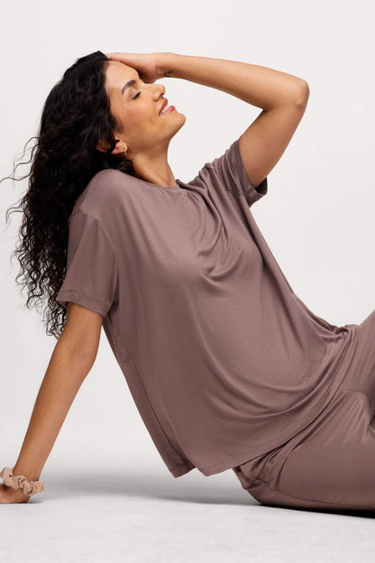 Boyfriend Pajama Tee | Cocoa