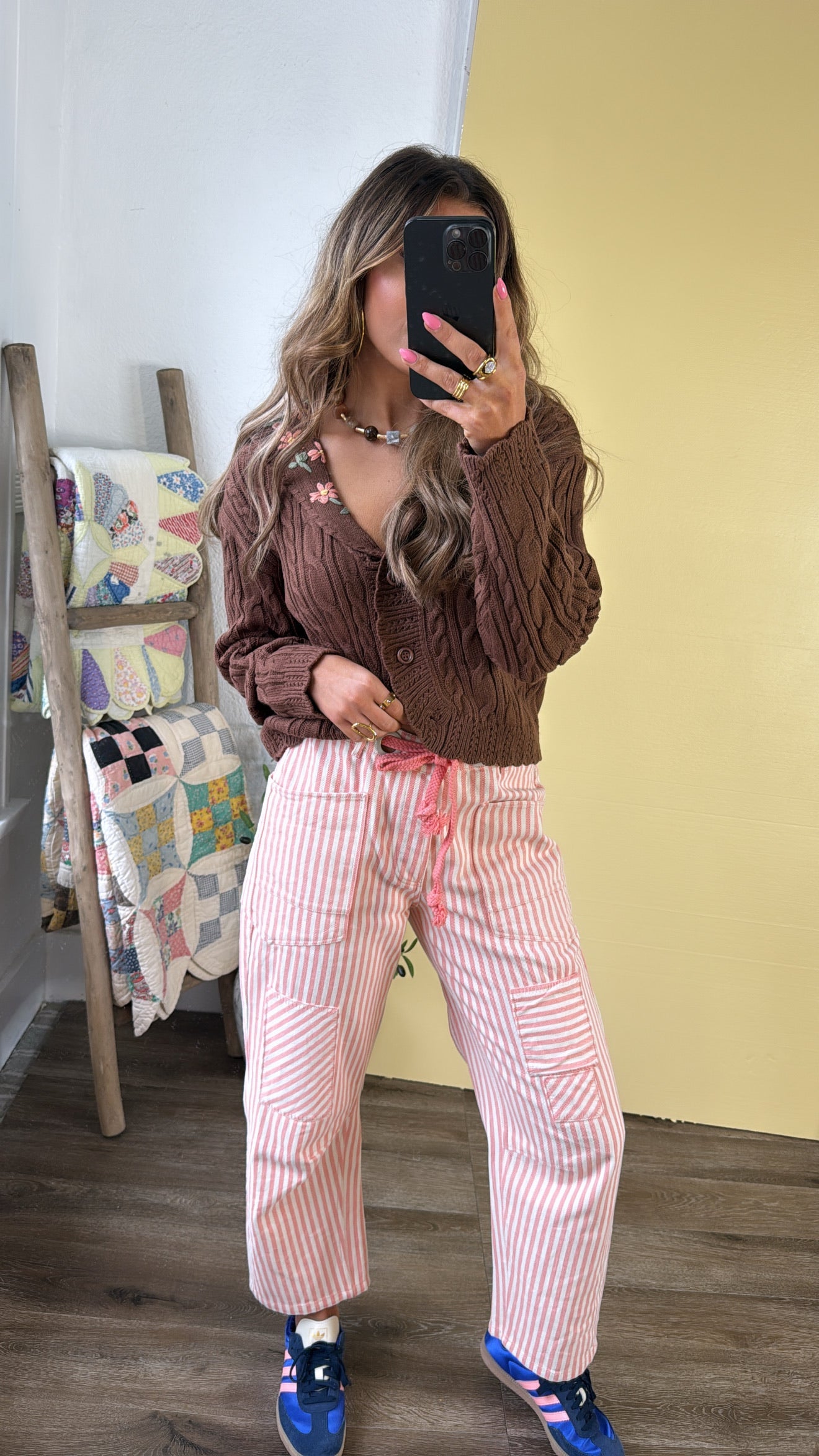 Dune Twill Barrel Pant, Coral Peach
