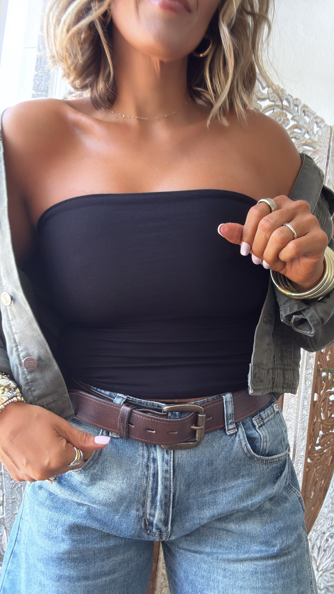 All Essential Tube Top, Black