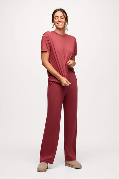 Boyfriend Pajama Tee | Mauve