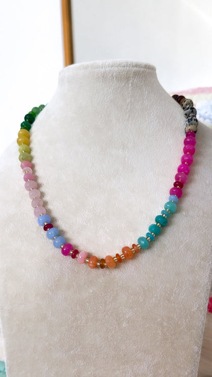 Happy Hues Gemstone Necklace