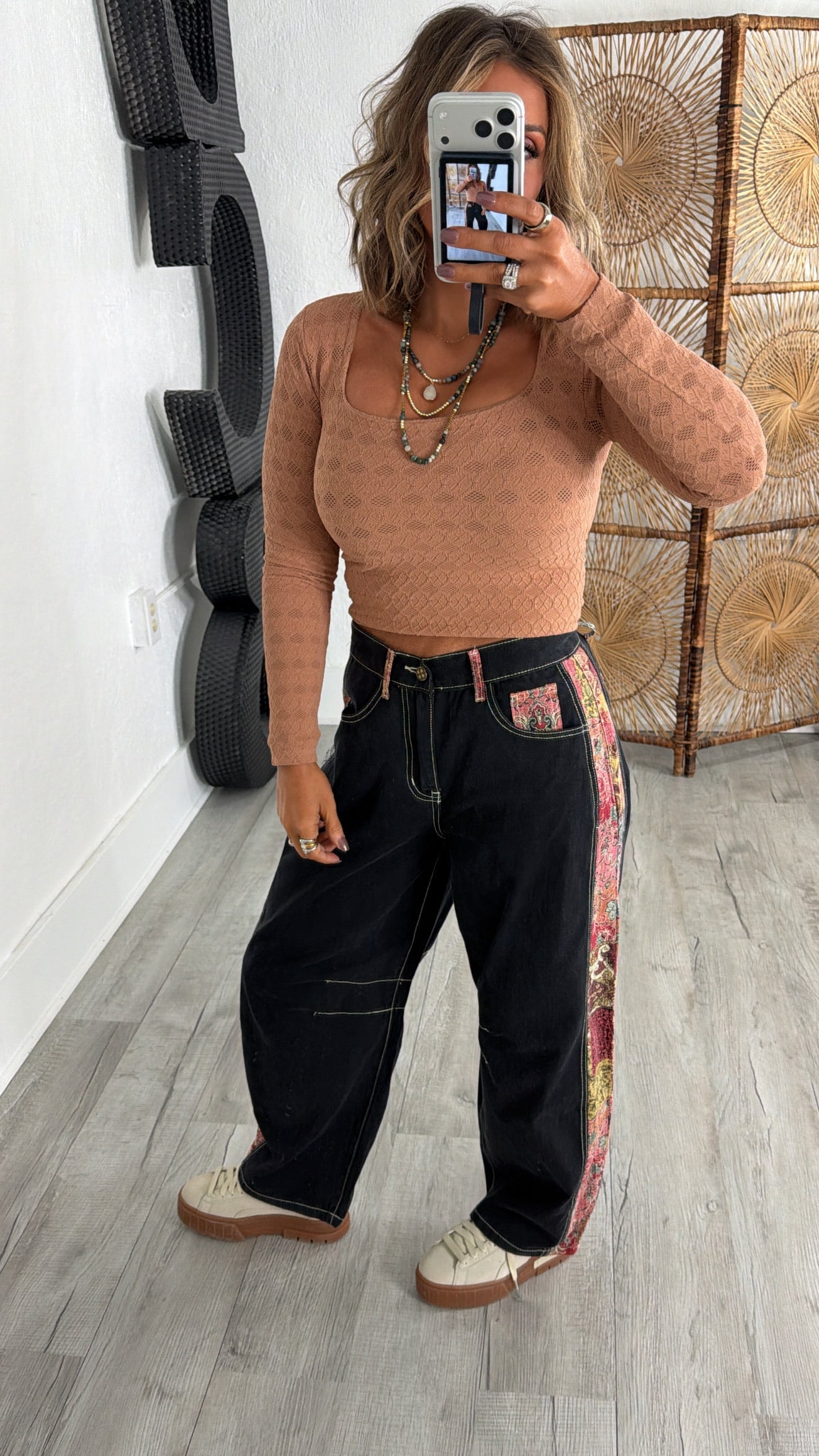 Paisley Grove Barrel Pant, Black