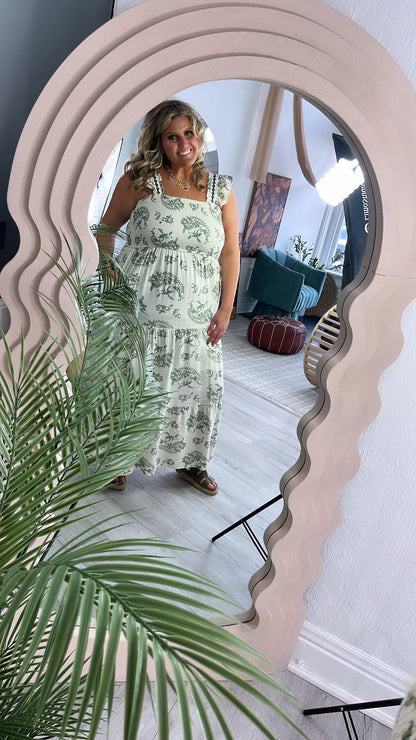 Eucalyptus Dream Tiered Dress, Sage