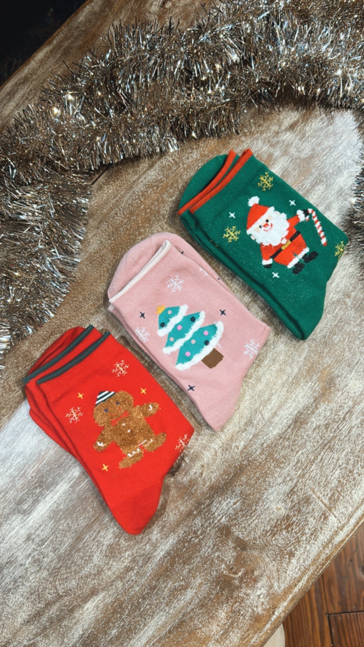 Gingerbread Sock, Red