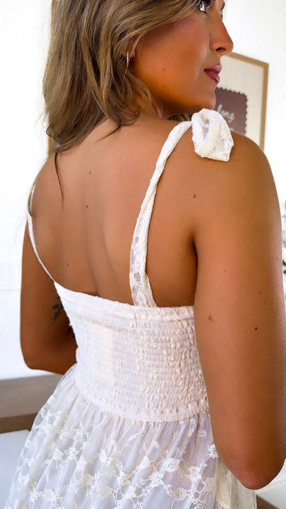Penelope Floral Maxi Dress, Ivory Cream