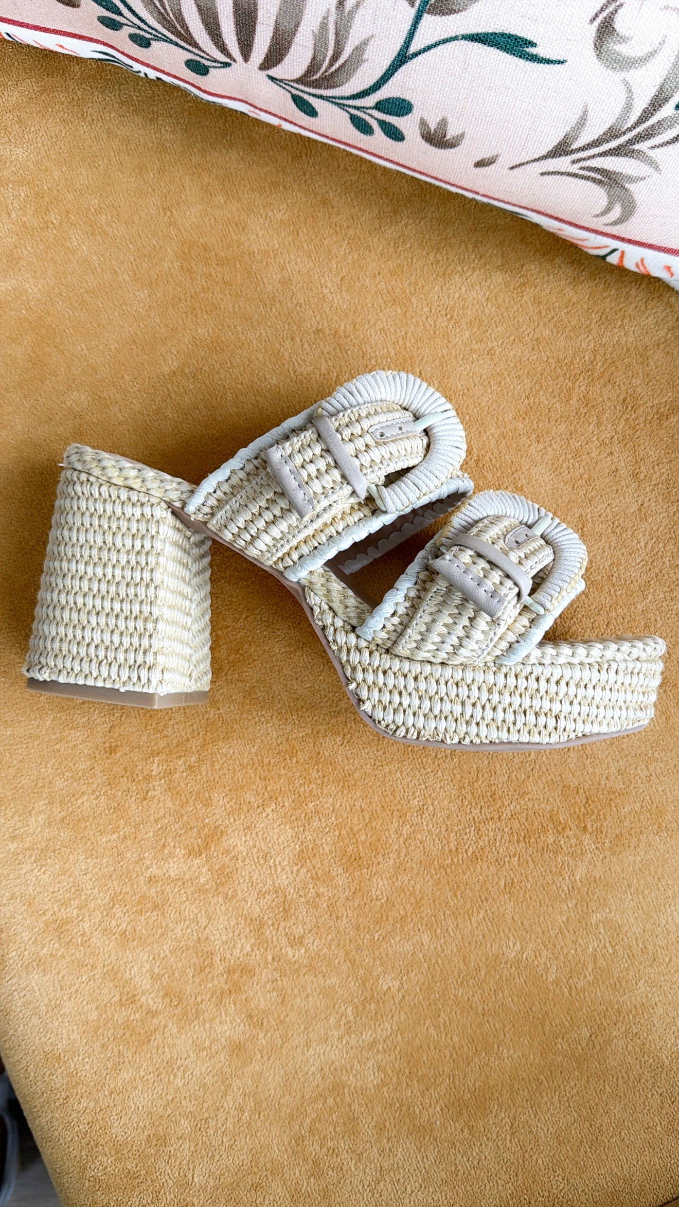 Leanna Heel Sandal, Natural
