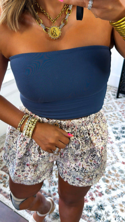 All Essential Tube Top, Retro Blue