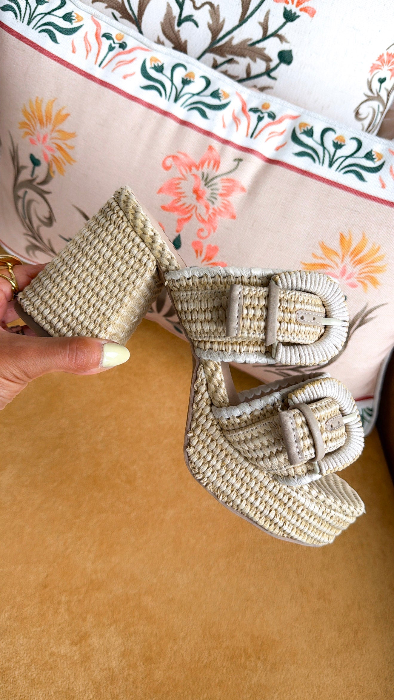 Leanna Heel Sandal, Natural