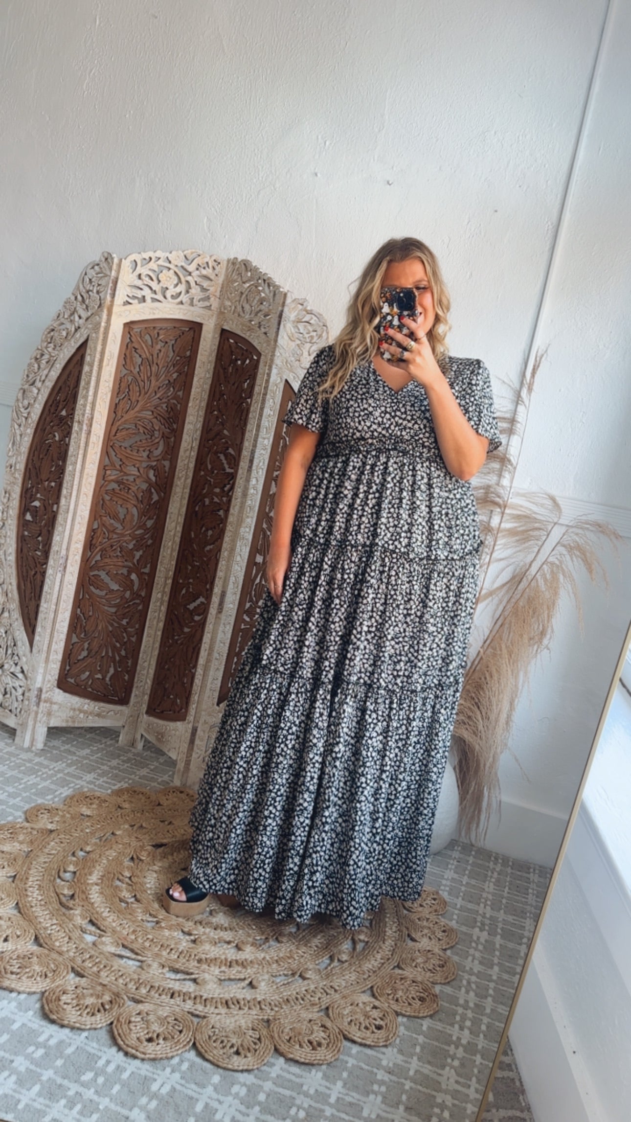 ECB Exclusive: Making Memories Maxi Dress, Black