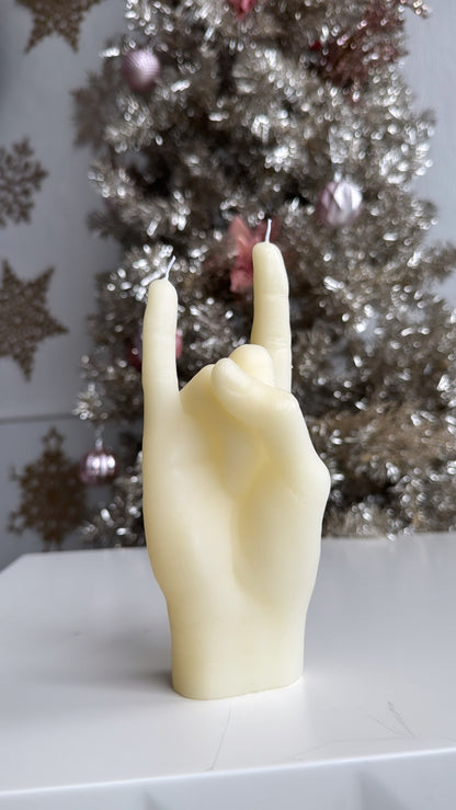 Hand Gesture Candle, Rock On