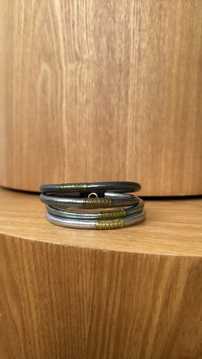 BuDhaGirl: Moon All Weather Bangle(set of 4)- Serenity Prayer