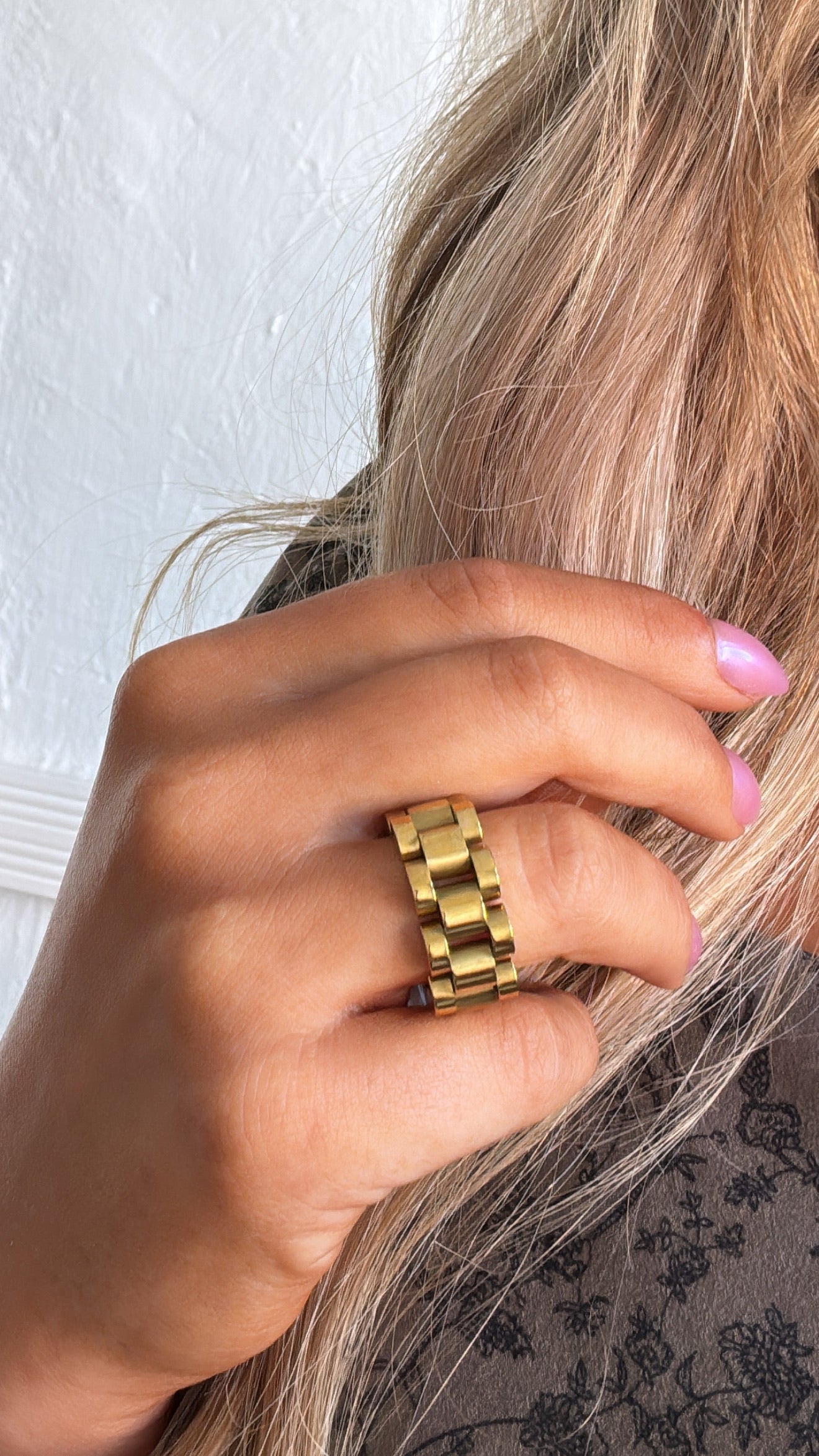 Gold Chain Ring, Gold