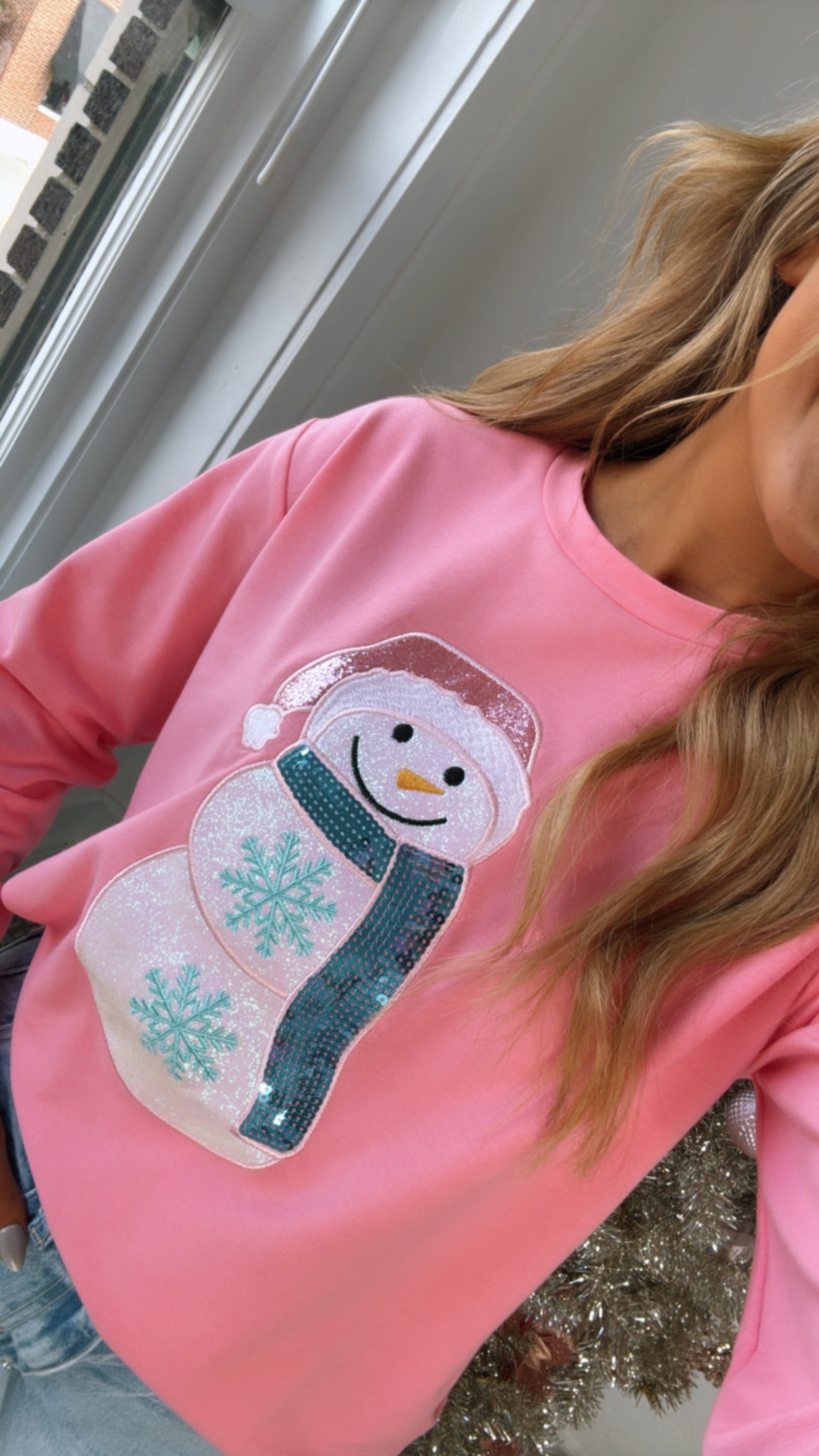 Frosted Sprinkle Sweatshirt, Pink