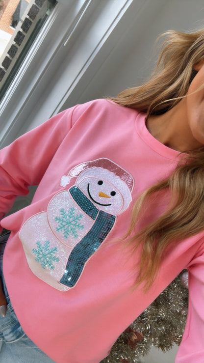 Frosted Sprinkle Sweatshirt, Pink