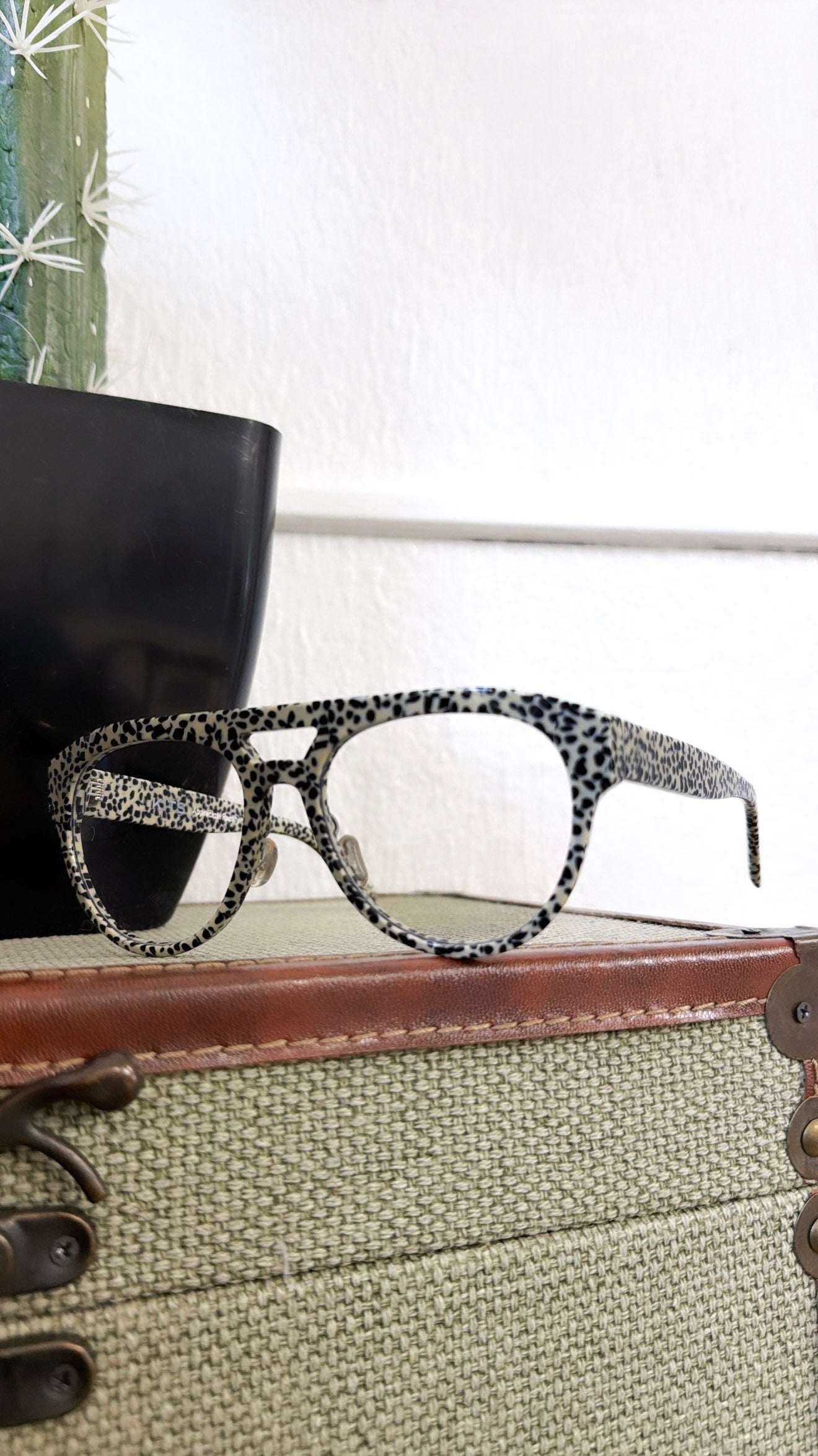 Midnight Confetti Glasses, Blue Light