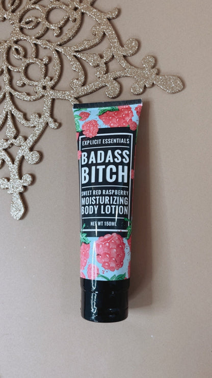 Explicit Essentials Body Lotion Bad Ass Bitch, Sweet Red Raspberries