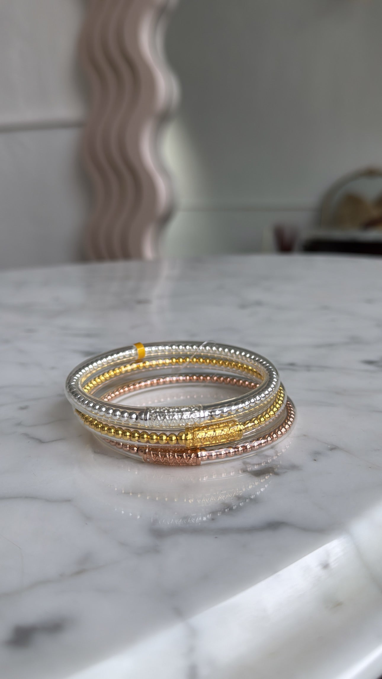 BuDhaGirl: BIBI All Weather Bangles(set of 3)- Serenity Prayer