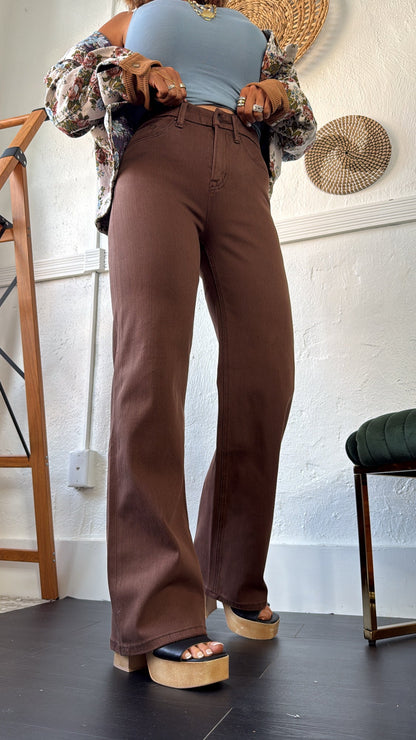 Jackson Straight Leg Denim, Vintage Brown