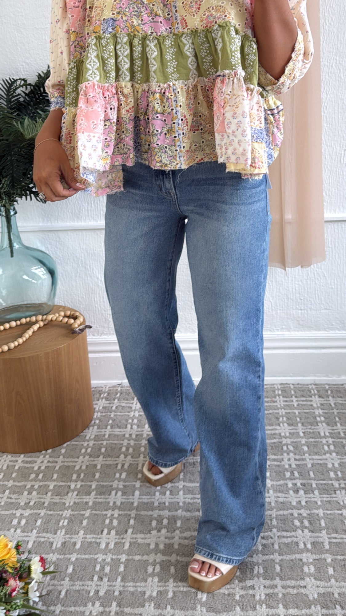 Nico High Rise Wide Leg Denim, Medium