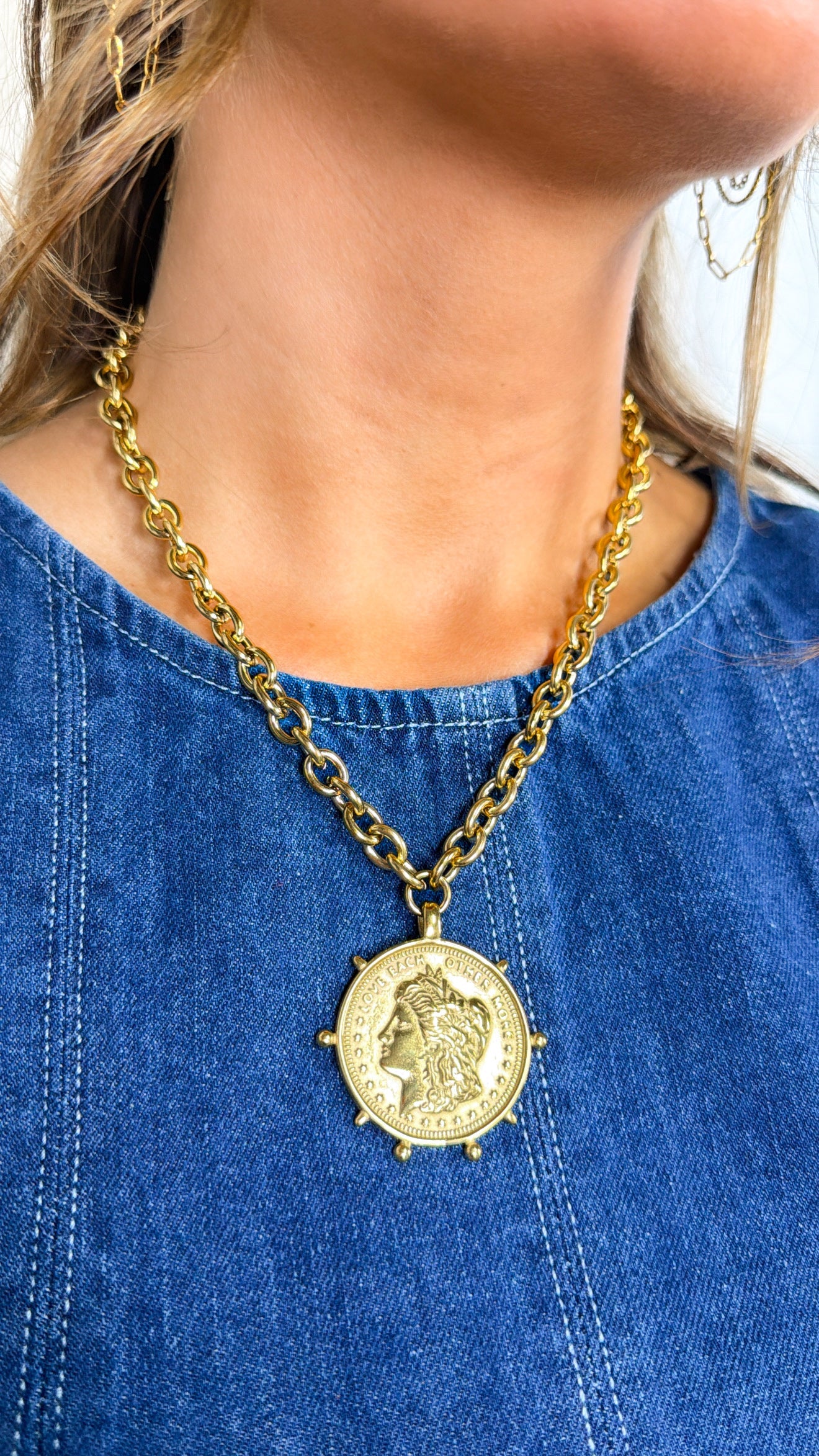 Gold Coin Necklace