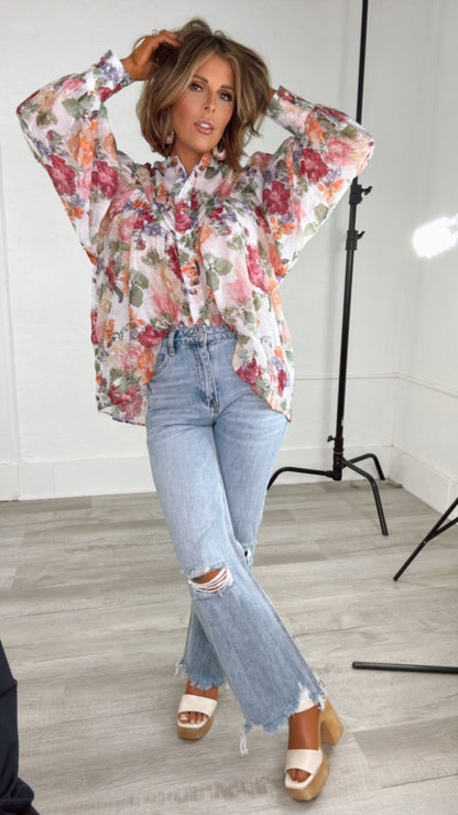 Jordie Distressed Denim Jean, VERVET