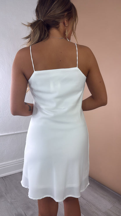 Halo Mini Dress, White