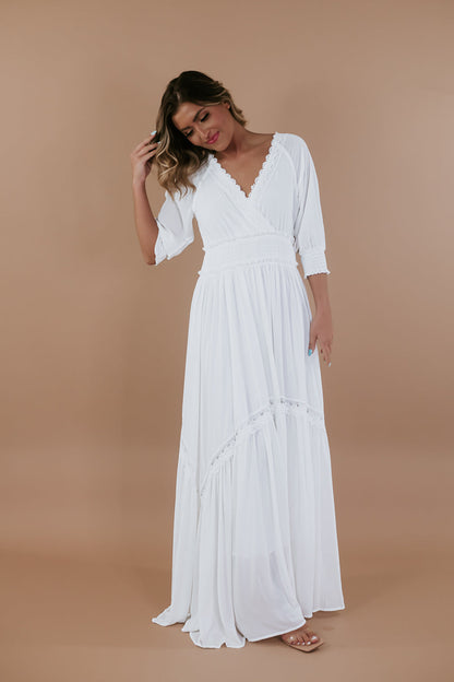 ECB Exclusive: Most Admired Maxi Dress , White