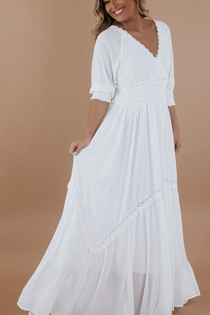 ECB Exclusive: Most Admired Maxi Dress , White