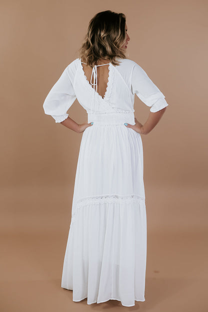 ECB Exclusive: Most Admired Maxi Dress , White