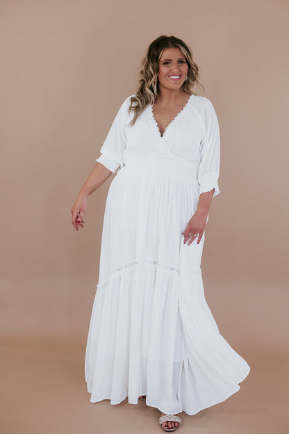 ECB Exclusive: Most Admired Maxi Dress , White