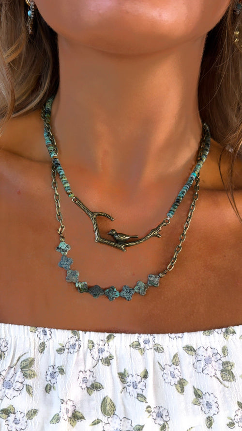 Braelyn Necklace, Turquoise