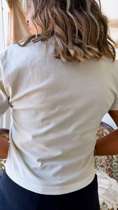 Cool Cowgirl Graphic Tee, Ivory Multi