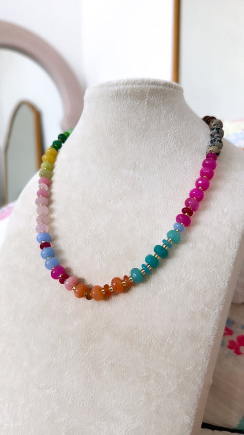 Happy Hues Gemstone Necklace