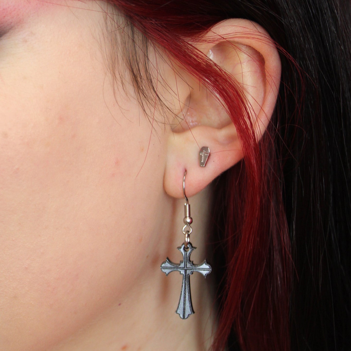 Cross & Stake Earrings