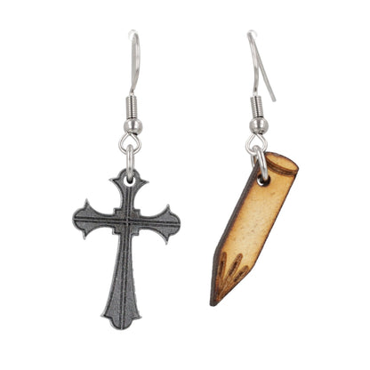 Cross & Stake Earrings