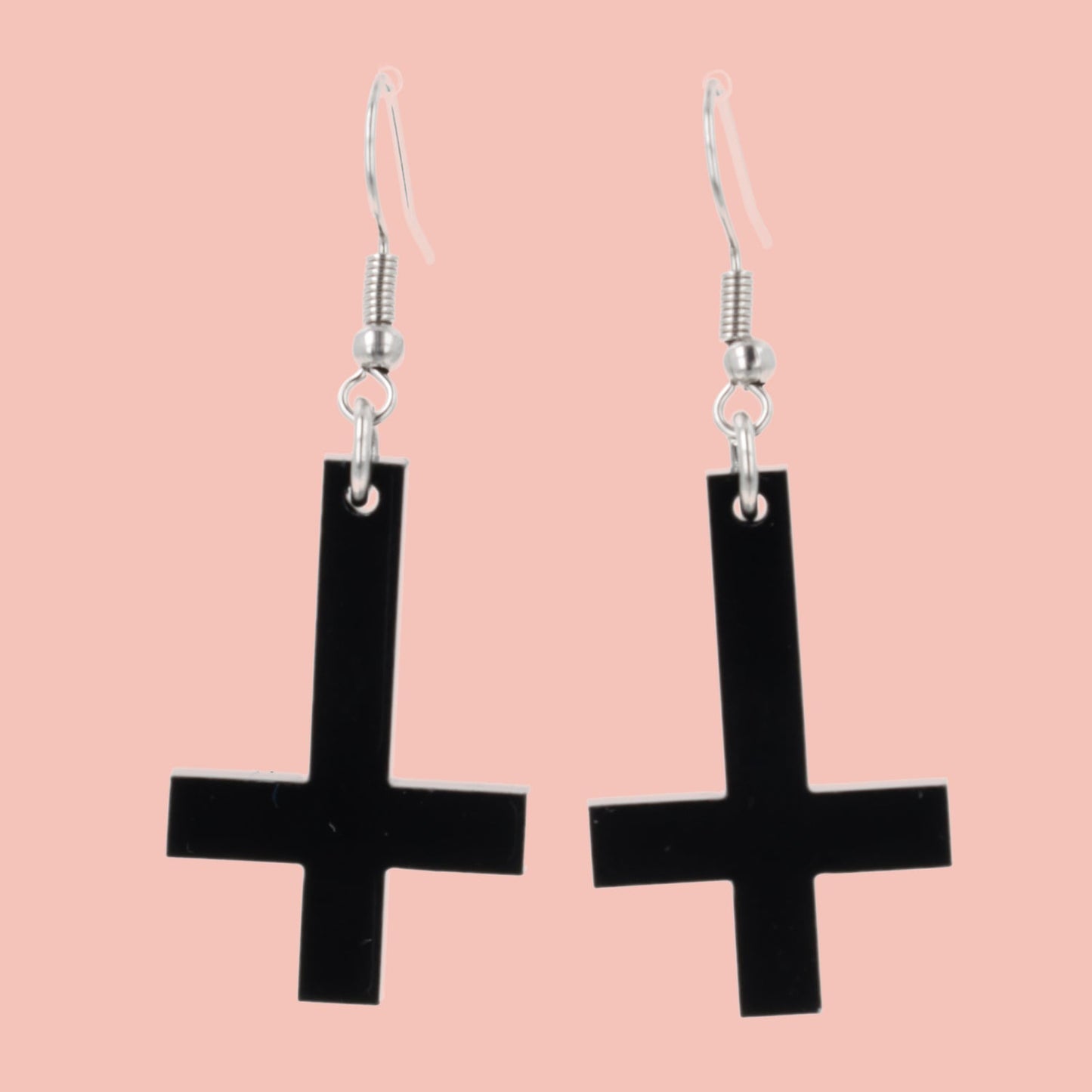 Cross of Saint Peter Earrings