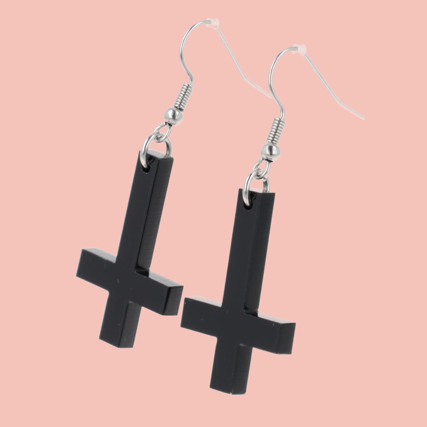 Cross of Saint Peter Earrings