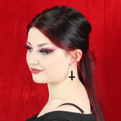 Cross of Saint Peter Earrings