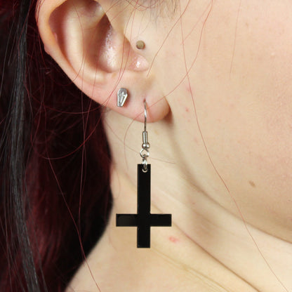 Cross of Saint Peter Earrings