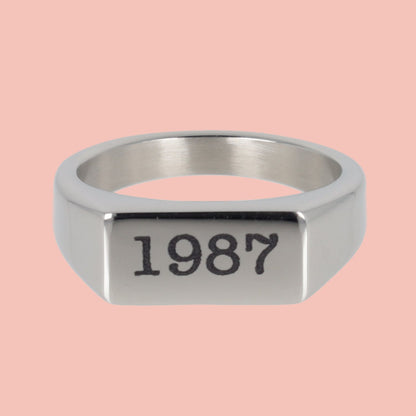 Customisable Birth Year Ring