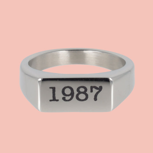 Customisable Birth Year Ring