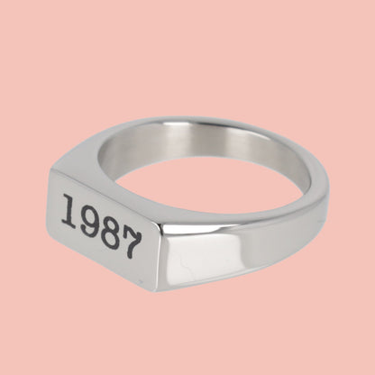 Customisable Birth Year Ring