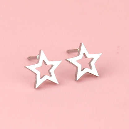 Cut Out Star Stud Earrings