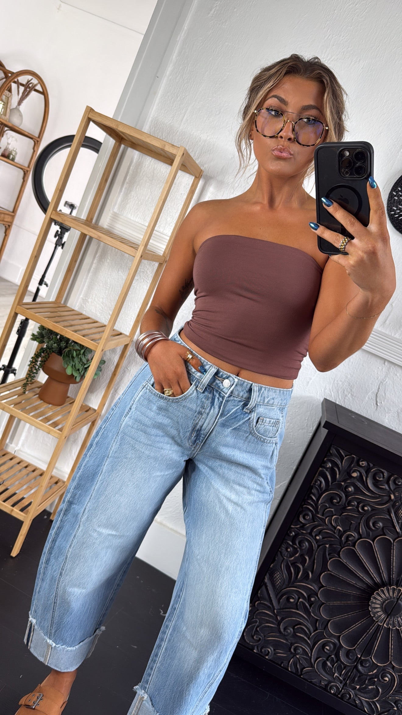 All Essential Tube Top, Chocolate