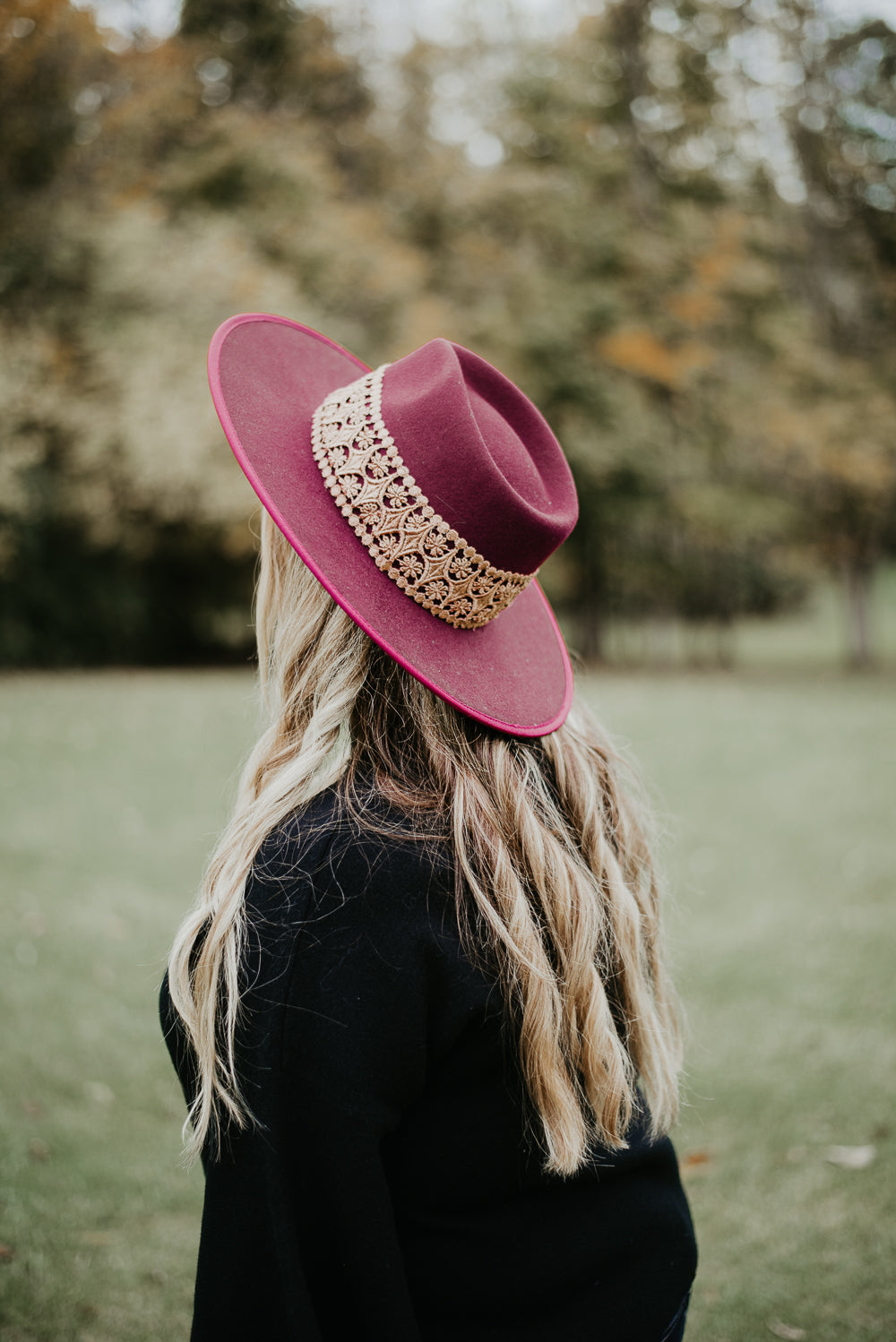 Palmer Rancher Hat, Burgundy